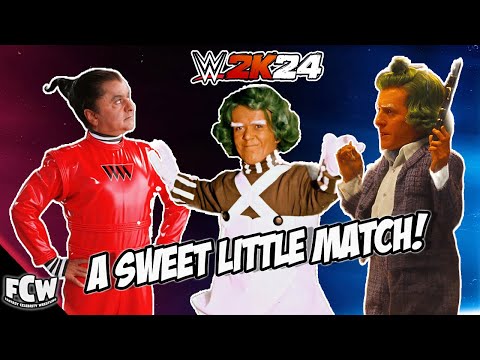 WWE 2K24 | Oompa Loompa Triple Threat | Willy Wonka Match 2024 featuring Lofty