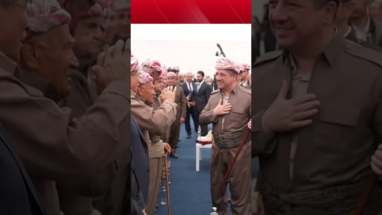 ڤیدیۆ | پێشمەرگەیەکی دێرین گۆچانێک بە دیاری دەداتە سەرۆکوەزیران مەسرور بارزانی