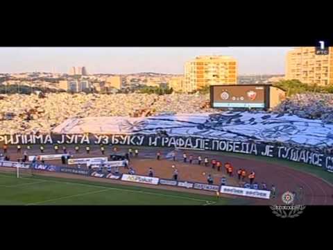 Grobari Jug - koreografija 144. veciti derbi