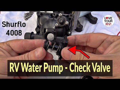 RV Water Pump Check Valve Function and Replacement How-to - Shurflo 4008