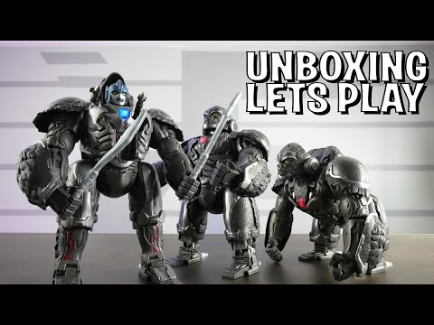 UNBOXING & LETS PLAY! -  OPTIMUS PRIMAL - Ultimate Transformers Animatronic Robot!