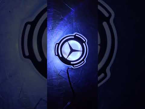 Led эмблема универсальна для "Mercedes-Benz", белая подсветка - фото 1 - id-p1912733313