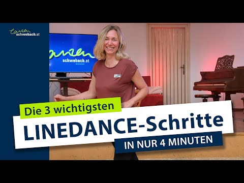 Die 3 wichtigsten LINEDANCE-Schritte in nur 4 Minuten - Tanzschule Schwebach - danceflix.at
