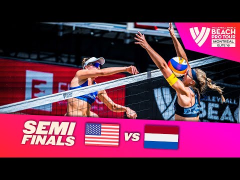 Scoles/Flint vs. Stam/Schoon - Semi Finals Highlights Montréal 2023 #BeachProTour