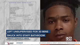 LAWSUIT: Unsupervised prison inmate trapped and sexually assaulted civilian worker