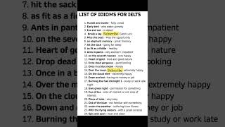 Idioms with their meanings #english #viral #spokenenglish #englishgrammar #youtube  #learnenglish￼