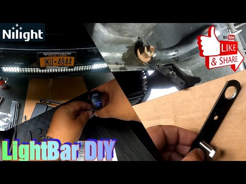 NILIGHT 42 Inch 240W CURVED LED LIGHT BAR on my 2016 Ram 1500 Sport(unboxing and install)
