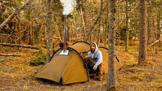 Hot Tent Camping In Cold Temperatures