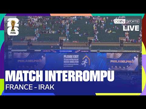 Le match FRANCE - IRAK interrompu en raison d'un ORAGE !