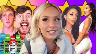 rating YOUTUBER's products *cheap scams* (mr. beast, Logan Paul, amber scholl, blogilates)