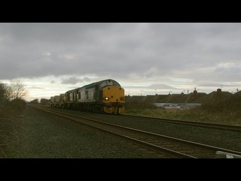Prestatyn 18.2.2015 - DRS 37602 & 20305 on Valley flasks - loud engine tones