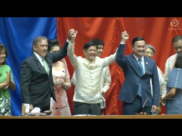 Congress proclaims Marcos, Duterte in record time