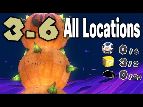 🌠  3-6 Scorching Sandpaper East - All Collectible Locations - Paper Mario : The Origami King