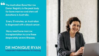 Monique Ryan MP, Bone Marrow Donor Registry