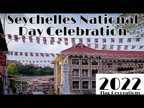 Seychelles National Day Celebration Flag Decorations 2022