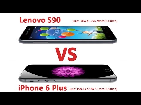 Lenovo S90 VS iphone 6 plus test