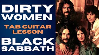 Dirty Women | Black Sabath | TAB Guitar Lesson