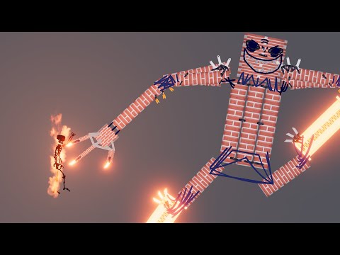 BRICK GOLEM vs INFERNAL SKELETON FIGHTING | People Playground 1.22.3