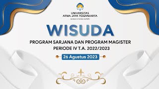 Download lagu Wisuda Universitas Atma Jaya Yogyakarta Periode IV Tahun Akademik 2022/2023 (Sesi I) mp3