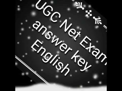 UGC Net exam answer key English 8 July 2018