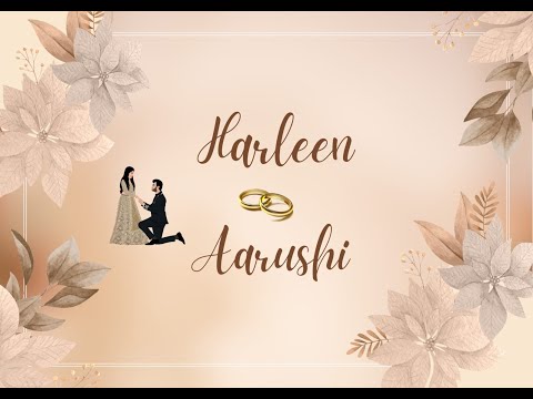 Harleen Singh weds Aarushi Ring ceremony Live By-Rehmat photography Mob.62845-97794