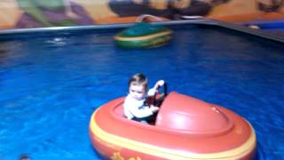 preview picture of video 'Alanna's Visit to Santa at Perks Family Entertainment Centre Youghal, the Bumper Boats'