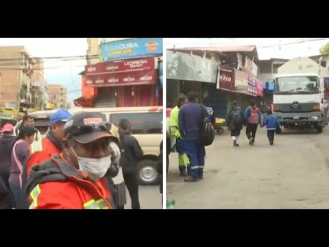 Mercado La Pampa de Cochabamba inicia jornada de limpieza