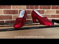 Judy Garland as Dorothy's size 5B wearable hand-sewn ruby slippers