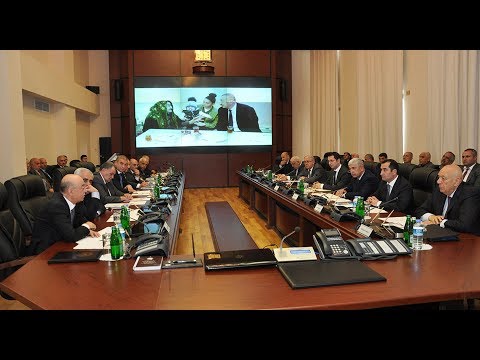 FHN-də Şamaxı, İsmayıllı və Ağsu rayonlarının ərazisində baş vermiş zəlzələnin nəticələrinin aradan qaldırılmasına həsr olunmuş toplantı keçirilib