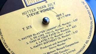 Cash In Your Face - Stevie Wonder (LP &#39;Hotter Than July&#39; Motown 1980)