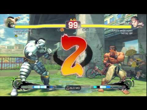 SSFIV Online: Zangitan (Zangief) vs future-wide-open (Ryu) TRUE-HD QUALITY