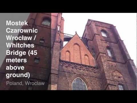 Mostek Czarownic Wrocław / Witches Bridge in Wroclaw, Poland 45 meters above the ground