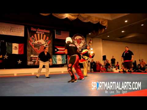 Kodaq Wray v Juan Ramon Fernandez - WKF 30+ Fighting Semi-Finals - 2013 Pan American Internaitonals