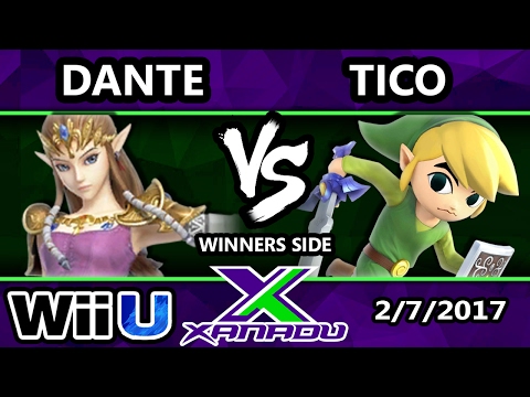 S@X 188 - Dante (Zelda) Vs. Tico (Toon Link) - SSB4 Tournament - Smash for Wii U - Smash 4