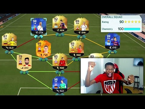 OMG 190 RATED FUT DRAFT !!! WORLD RECORD COMPLETED - FIFA 16 FUT DRAFT