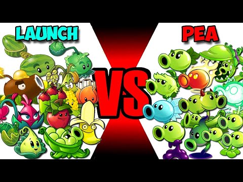 Team LAUNCH vs PEA - Who Will Win? - PvZ 2 Team Plant Vs Team Plant