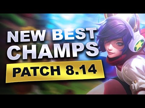 New Best Champions in Patch 8.14 SEASON 8 for Climbing in EVERY ROLE (League of Legends)