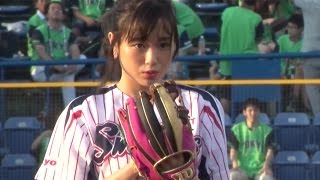 大原櫻子、始球式初挑戦もノーバンならず　月9ドラマ「恋仲」PR　#Sakurako Ohara