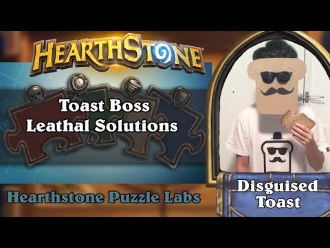 Hearthstone Puzzle Labs - Toast Boss Leathal Puzzle Solutions
