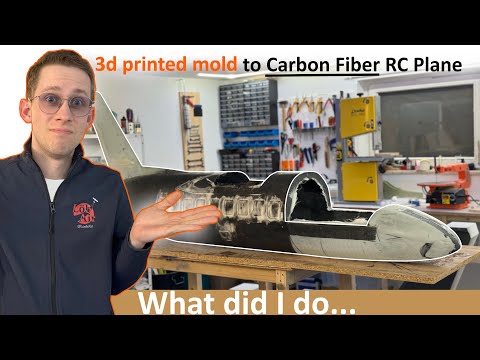 from 3D PRINTED MOLDS to CARBON Fiber RC Plane