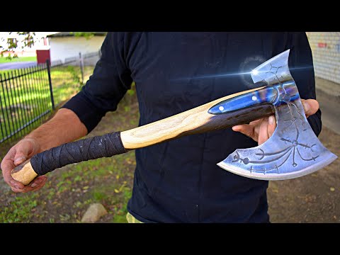 We Make The Legendary Axe Of The God Of War | Kratos Axe LEVIATHAN With Our Own Hands | Replica