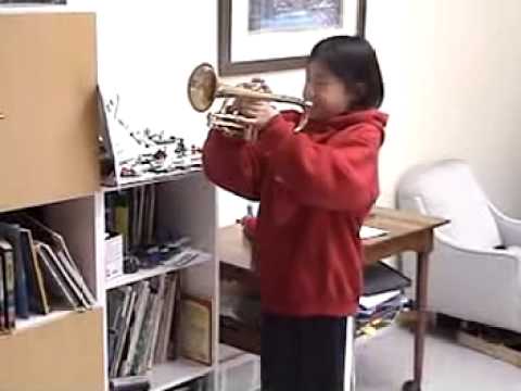 Playing the cornet