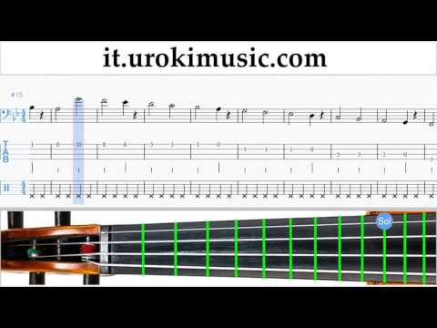 Corso di Violoncello Lukas Graham - 7 Years Tablature Tab Parte#1 Esercita um-i276
