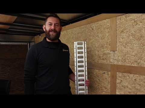 How to Install E-Track Rails - Horizontal  Galvanized