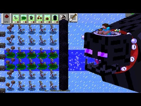 Plants vs Zombies Mod Minecraft - TEAM MINECRAFT vs FINAL ZOMBOSS FIGHT!