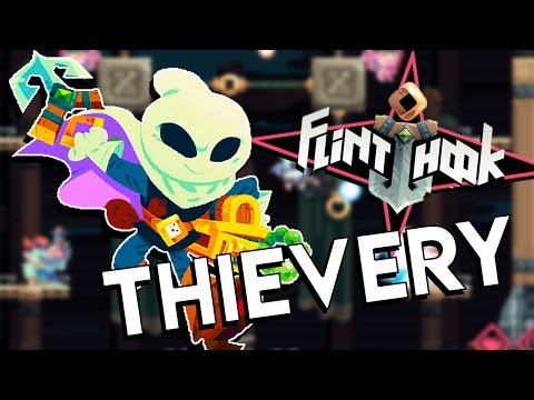 Flinthook | I'M A PIRATE GHOST THIEF? | Let's Play Flinthook Gameplay #1