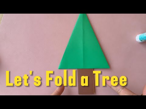 Let’s Fold a Tree! 🌲   | Easy Origami for Kids