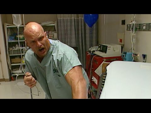 "Stone Cold" Steve Austin infiltrates Mr. McMahon's hospital room: Raw, Oct. 5, 1998