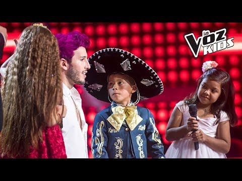 David, Majo Valiente y Alana cantan Mi Salón está de Fiesta - Batallas | La Voz Kids Colombia 2018
