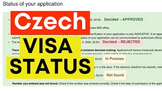 Czech Visa Status - How to Check?  Easy this way!